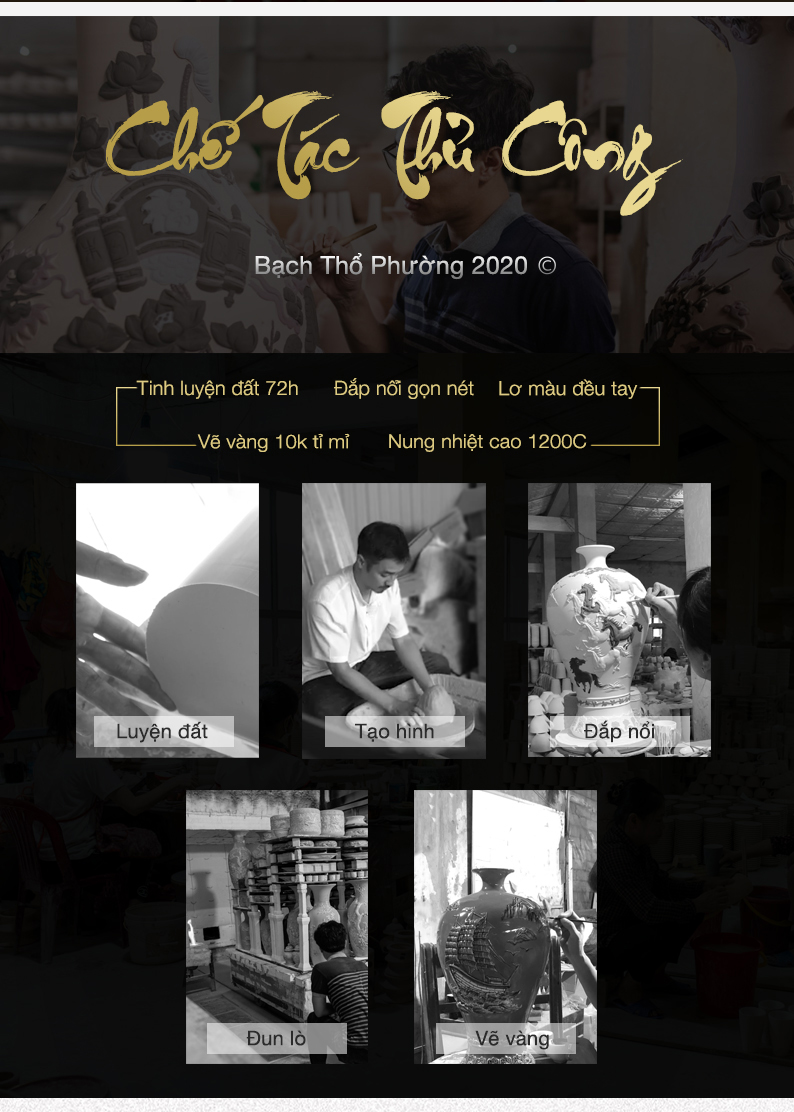 mai bình tích lộc chế tác thủ công