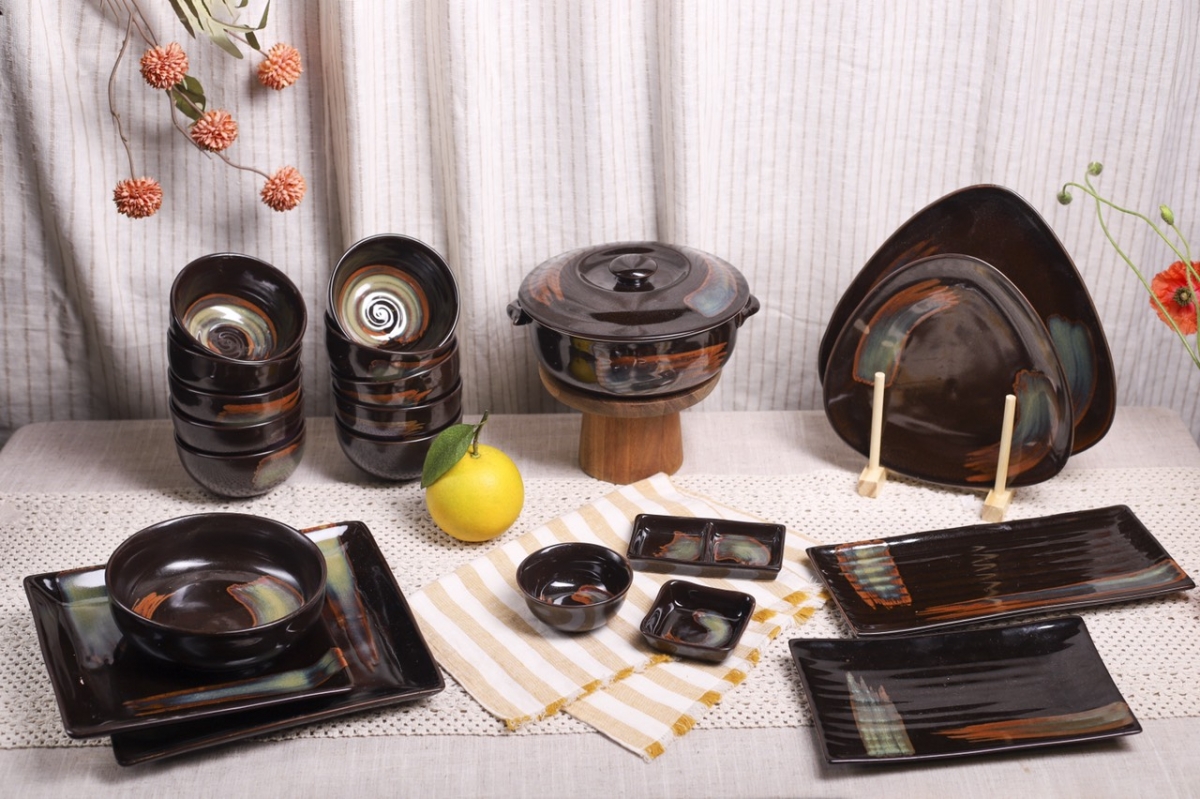 Bộ đồ ăn phong cách Nhật - Gốm Hải Long - Gốm Bát Tràng_5
