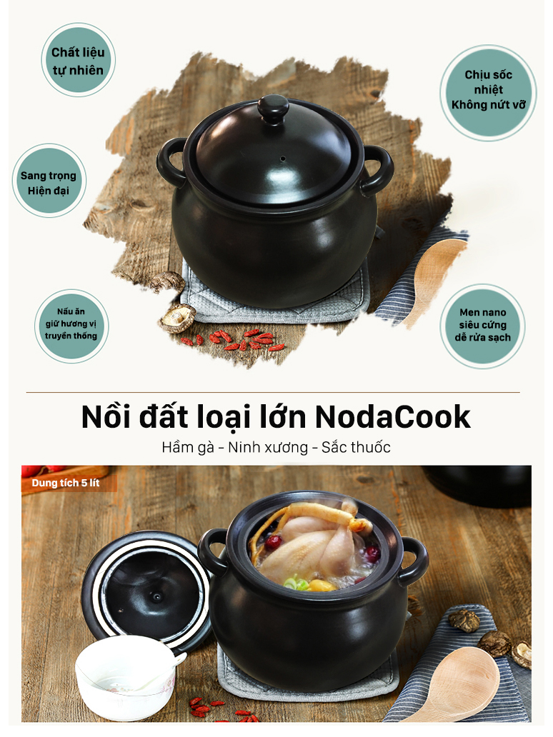 noi dat loai lon NodaCook