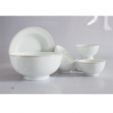 Bộ bát đĩa sứ cao cấp 07 món (Trắng)