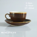 Bộ tách cafe cappuccino siêu đẹp giả vuốt