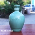 Nậm rượu sứ dáng bầu (Xanh ngọc)