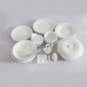 Set 22 sản phẩm bộ đồ ăn sứ cao cấp (Trắng)