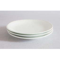 Bộ 03 đĩa sứ một lá phi 26cm (Trắng)
