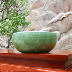 Bát tô nông men xanh đông vẽ bèo cỡ số 1 Bát tô nông men xanh đông vẽ bèo cỡ số 1