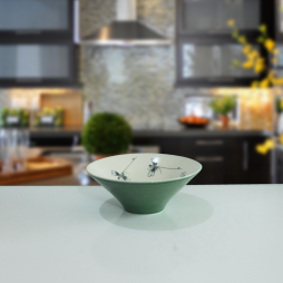 Bát ngũ cốc men xanh đồng vẽ chuồn Bát ngũ cốc men xanh đồng vẽ chuồn