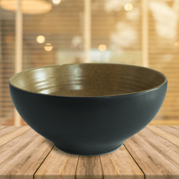 Tô khum cỡ số 1 men đen lòng gốm Tô khum cỡ số 1 men đen lòng gốm