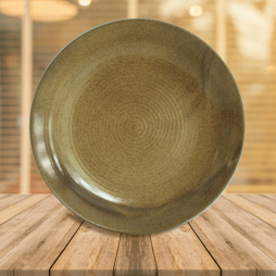 Đĩa tròn phi 26 đen lòng gốm  Đĩa tròn phi 26 đen lòng gốm