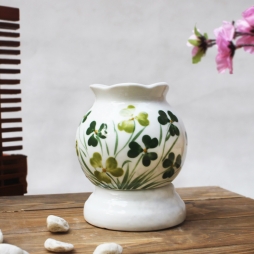 Đèn xông tinh dầu họa tiết cỏ ba lá cỡ bé