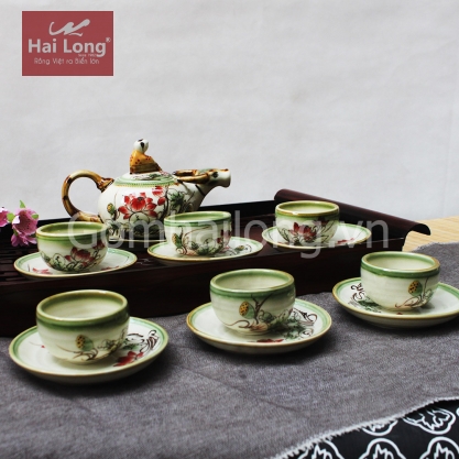 Bộ ấm trà đẹp kiểu dáng Cậu bé chăn trâu 