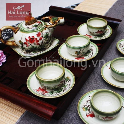 Bộ ấm trà đẹp kiểu dáng Cậu bé chăn trâu 