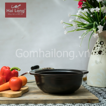 nồi đất nắp kính