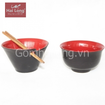 Bát ăn mỳ kiểu Nhật Bản (Đỏ)