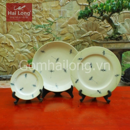 đĩa sứ bát tràng