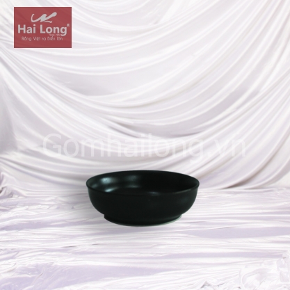Bát Nhật men mát đen cỡ số 3