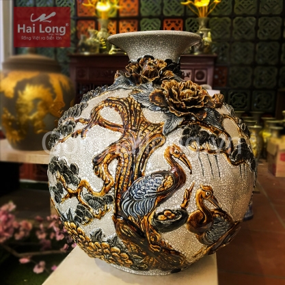 Binh Hut Loc bang su Tung Hac Dien Nien gom su Hai Long Bat Trang