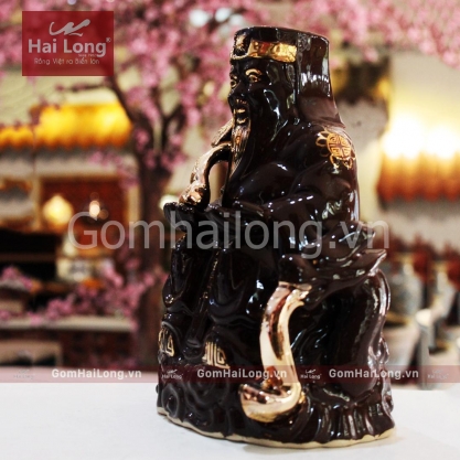 Tương ông đia bày ban thờ thần tài gốm sứ Hải Long