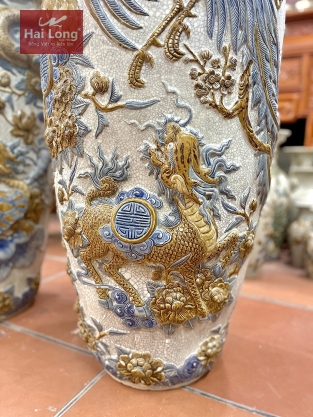 lộc bình gốm men rạn