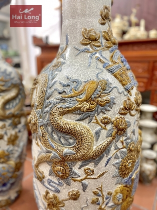 lộc bình men rạn bát tràng