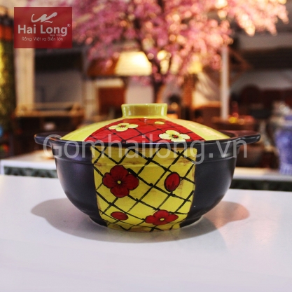 Nồi đất nấu gạo lứt NodaCook Bát Tràng