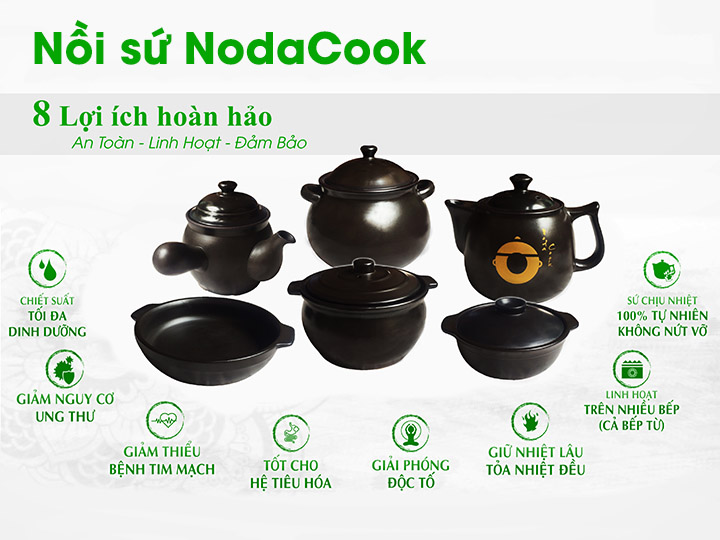 bộ nồi sứ NodaCook