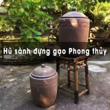 Hũ sành đựng gạo phong thủy gốm sứ Bát Tràng - Hải Long since 1982