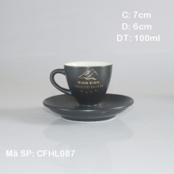 Tách cà phê Epresso TBN 80ml (Đen mờ)