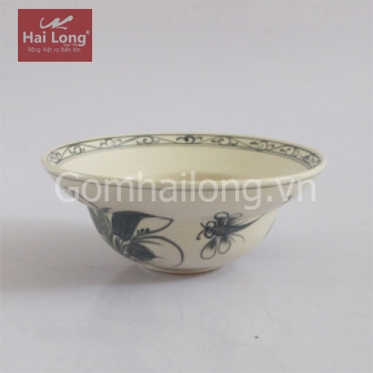 Bát chữ yêu bằng sứ ăn mỳ quảng hoa văn tam thái cổ