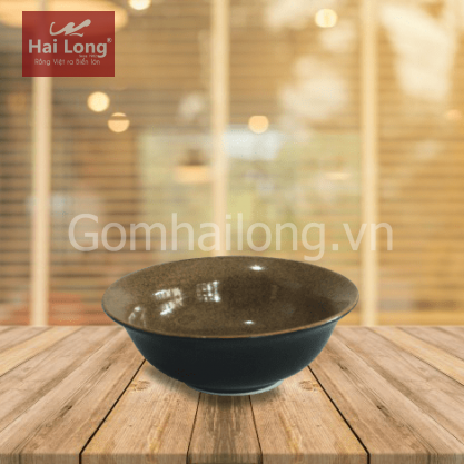 Bát chè đen lòng gốm 